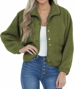 Casual Lapel Long Sleeve Fleece Faux Fur Jacket A56