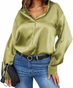Women Elegant Silk Shirt A37
